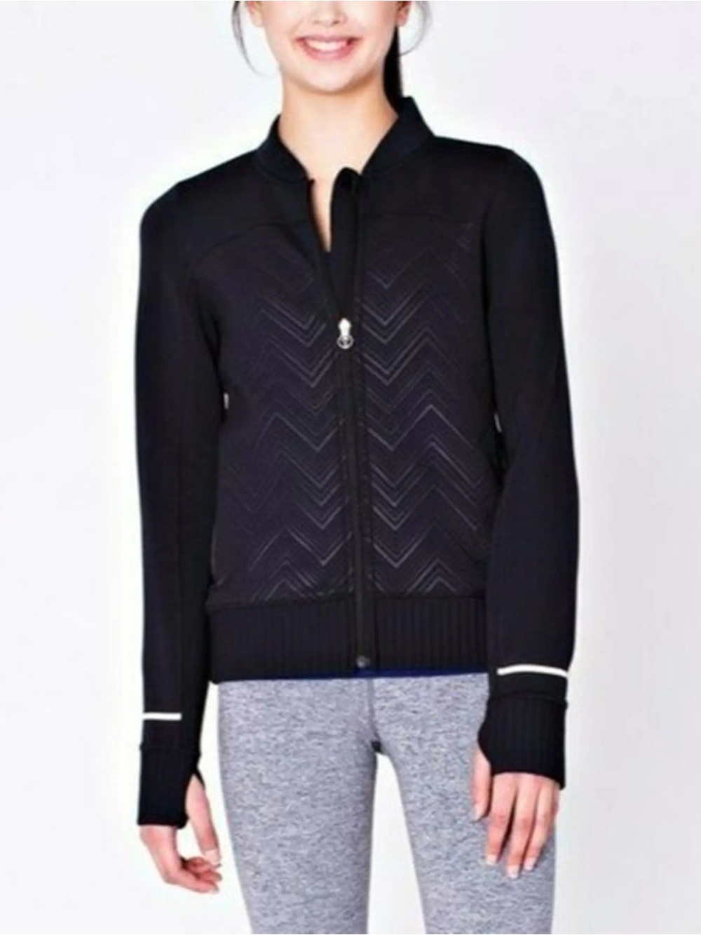 Ivivva Chevron Warp Speed Outer Space Reflective Jacket